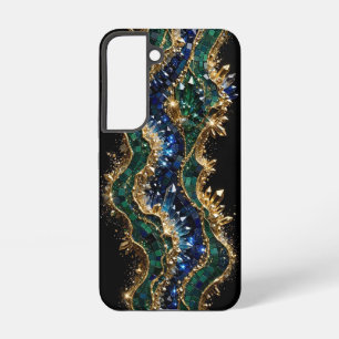 Smaragd Saffier Goud Mozaïek - Ultra Smal Koninkli Samsung Galaxy Hoesje