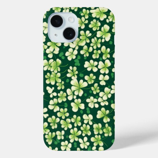 Smaragd Shamrock Tapestry: Donkergroen Delight Case-Mate iPhone Case (Achterkant)