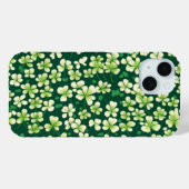 Smaragd Shamrock Tapestry: Donkergroen Delight Case-Mate iPhone Case (Achterkant (horizontaal))