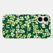 Smaragd Shamrock Tapestry: Donkergroen Delight Case-Mate iPhone Case (Achterkant (horizontaal))