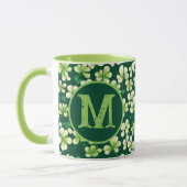 Smaragd Shamrock Tapestry: Donkergroen Delight Mok (Links)