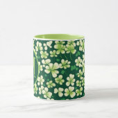 Smaragd Shamrock Tapestry: Donkergroen Delight Mok (Midden)