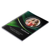 Smaragd Stof Pageant Oefenschrift Notitieboek (Linkerzijde)