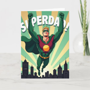 Smaragd Superdad Sky High Card Kaart