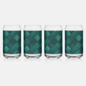 Smaragd Tegelpatroon – Moderne Luxe Blikvorm Glas (Achterkant)
