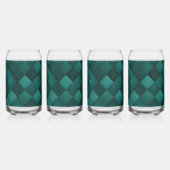 Smaragd Tegelpatroon – Moderne Luxe Blikvorm Glas (Links)