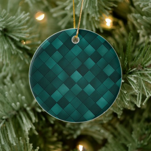 Smaragd Tegelpatroon – Moderne Luxe Keramisch Ornament (Boom)