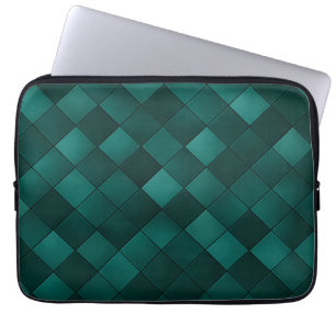 Smaragd Tegelpatroon – Moderne Luxe Laptop Sleeve