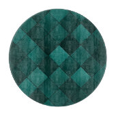 Smaragd Tegelpatroon – Moderne Luxe Snijplank (Voorkant)
