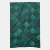Smaragd Tegelpatroon – Moderne Luxe Theedoek (Verticaal)