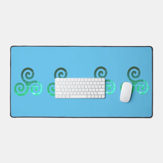 Smaragd triskele oude Keltische symbool Bureaumat (Keyboard & Muis)