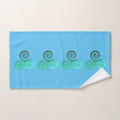 Smaragd triskele oude Keltische symbool Handdoek (Handdoek)
