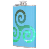 Smaragd triskele oude Keltische symbool Heupfles (Links)