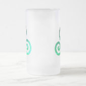 Smaragd triskele oude Keltische symbool Matglas Bierpul (Center)