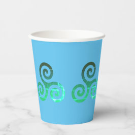 Smaragd triskele oude Keltische symbool Papieren Bekers