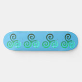 Smaragd triskele oude Keltische symbool Persoonlijk Skateboard (Horizontaal)