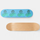 Smaragd triskele oude Keltische symbool Persoonlijk Skateboard (Horizontaal)