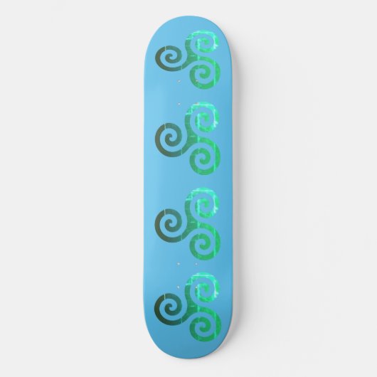 Smaragd triskele oude Keltische symbool Persoonlijk Skateboard (Voorkant)