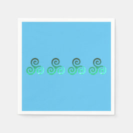 Smaragd triskele oude Keltische symbool Servet