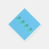 Smaragd triskele oude Keltische symbool Servet (Hoek)