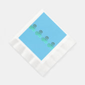 Smaragd triskele oude Keltische symbool Servet (Hoek)