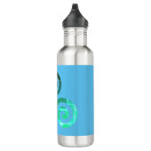 Smaragd triskele oude Keltische symbool Waterfles (Rechts)
