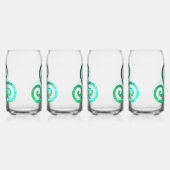 Smaragd triskele oude Keltische symboolset Blikvorm Glas (Rechts)