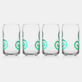 Smaragd triskele oude Keltische symboolset Blikvorm Glas (Links)