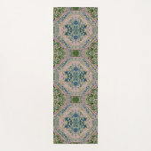 Smaragd Vintage Tapijtprint Yogamat (Voorkant)