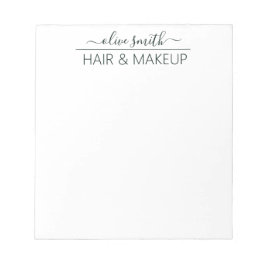 Smaragd waterverf Monogram Naam Notitieblok