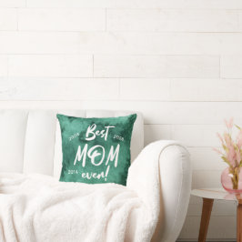 Smaragd Waterverf Splash Beste Moeder Moederdag Kussen