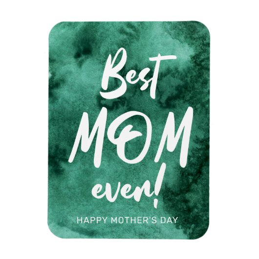 Smaragd Waterverf Splash Beste Moeder Moederdag Magneet (Verticaal)