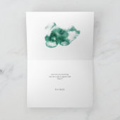 Smaragd Waterverf Wash Moederdag Kaart (Binnen)