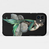 Smaragd Zeemeermin Fantasy Kunst Case-Mate iPhone Case (Achterkant (horizontaal))