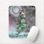 Smaragd Zeemeermin Fantasy Kunst Muismat (Met muis)