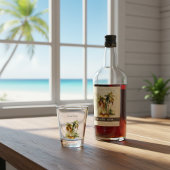 Smaragdbladerdak, op maat shot glas