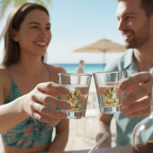 Smaragdbladerdak, op maat shot glas