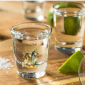 Smaragdbladerdak, op maat shot glas