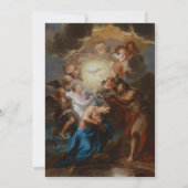 Smaragdblauw marmer doopsel Christelijke doop Kaart (Achterkant)