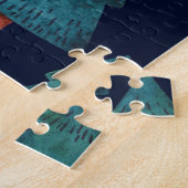 Smaragdbos: Wintervakantie Waterverf Legpuzzel (Zijkant)