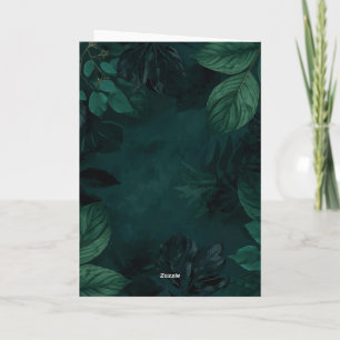 Smaragdbosstemming – Diep groen botanisch ontwerp Kaart