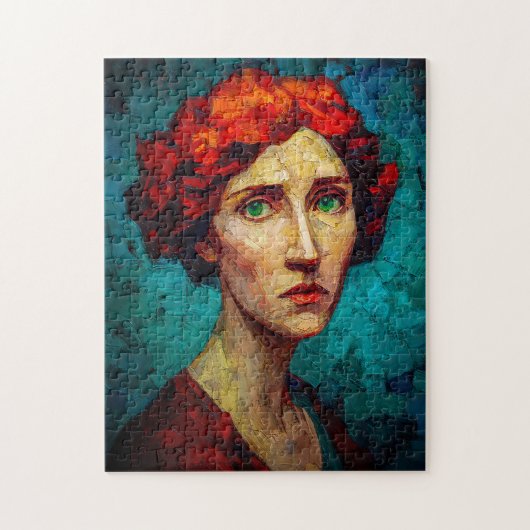 Smaragden blik legpuzzel (Verticaal)