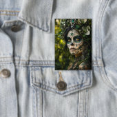 Smaragden Bos Calavera – Groene Botanische Button (Insitu)