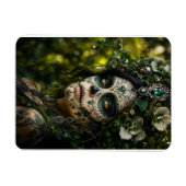 Smaragden Bos Calavera – Groene Botanische Magneet (Horizontaal)
