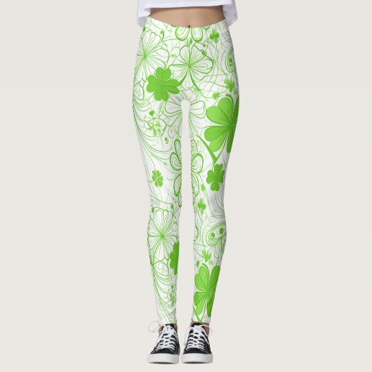 Smaragden Bries Leggings (Voorkant)
