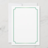 Smaragden Diamanten 35e huwelijksjubileumfeest Kaart (Achterkant)