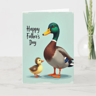 Smaragden Eend Vaderdag Kaart