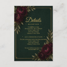 Smaragden Elegantie Details Card