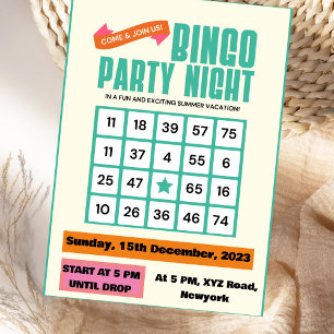 Smaragden Elegantie Groene Krachtige Bingo Avond U Kaart