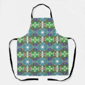 Smaragden Getijde Kaleidoscoop Schort (Voorkant)